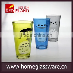 Glass Manufactory Supply Design Color Tumbler Drinking Glass Cup thumbnail-3