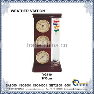 Wooden Frame Advanced Weather Station YG710 thumbnail-1