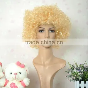 Colorful Soccer Fans Wig Afro Wholesale thumbnail-3