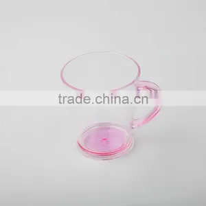 4-color Bottom Spray Colored Fashion Drinking Plastic Cup thumbnail-3