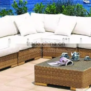 Outdoor Garden Wicker Sofa thumbnail-4