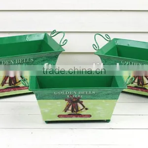 2014 S/3 Metal Bell Design Flower Pots for Sale thumbnail-1