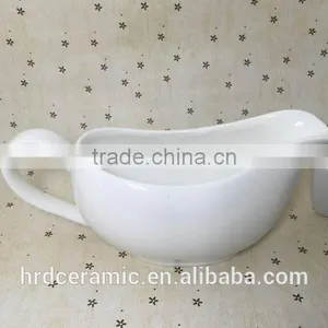 Stocked Tableware Wholesale Ceramic Sauce Boat thumbnail-4