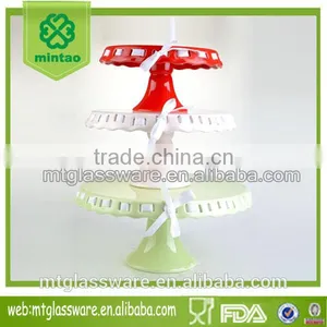 3 Tier Decorative High Quality Wedding Ceramic Cake Stand for Party thumbnail-1