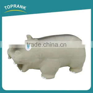 Wholesale Pet Chewing Toys Soft Squeaky Latex Hippo Dog Toy thumbnail-1