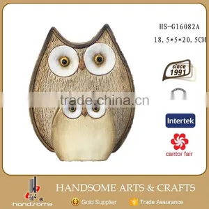 9 Inch Outdoor Resin Home and Garden Ornament Owl Figurines Lively Animal Statue thumbnail-3