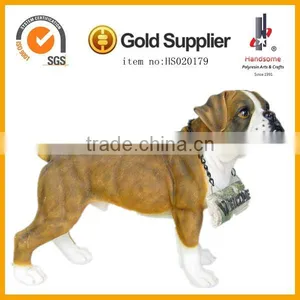 14.5 Inch Resin Dog Figurines Garden Animal Sculpture Resin Animal thumbnail-1