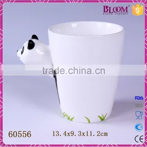 Panda Desgin Custom White Ceramic Mug Factory thumbnail-3