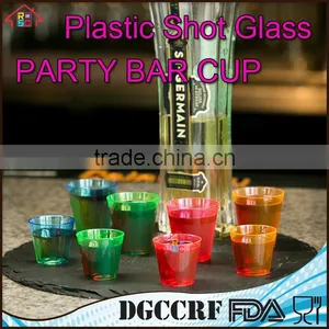 NBRSC Hard Plastic Shot Glasses Cup, 2oz. Shooter Tumblers Party Cups in Neon Colors thumbnail-5