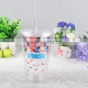 Most Popular Custom Logo Colorful Plastic Cup thumbnail-5