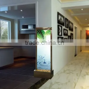 Glass Waterfall Bedroom Partition thumbnail-1