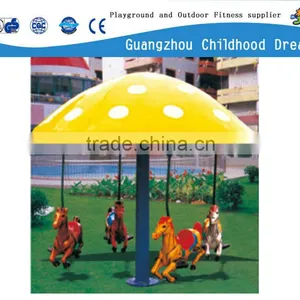 (HD-18804)Yellow Mushroom Bright Fiberglass Used Merry-go-round Horses for Sale thumbnail-1