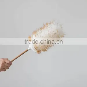 Bamboo Handle Household and Car Cleaning Tool Sheepskin Wool Duster thumbnail-4
