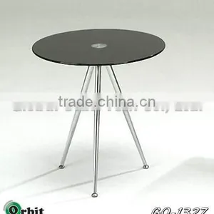 Home Furniture Tea Table, Design Modern Round Glass Coffee Table thumbnail-2