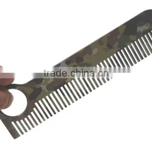 TK-5963 Outdoor Camouflage Ti EDC Titanium Comb for Soft Hair thumbnail-1