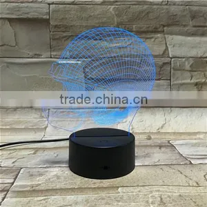NFL Football Team 7 Color Change 3D Illusion Led Lamp Touch Switch Table Lamp LED Night Light for Decoration thumbnail-3