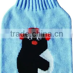 Penguin Embroidery Hot Water Bottle Cover thumbnail-1