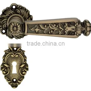 High Precision Classical Brass Door Handle thumbnail-1