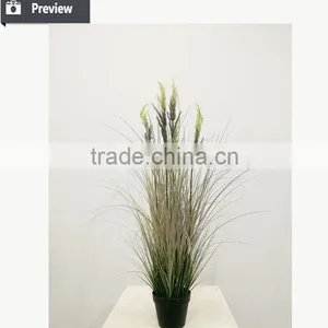 41.5 Inch Height Artificial Grass Green Potted Onion Grass With Wheat Spray Weed Pots Plant thumbnail-4