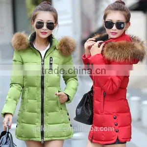 Plus Size New 2016 Winter Women Jacket Down Coat Fur Collar Hood Parka Coat Thick Jacket thumbnail-1