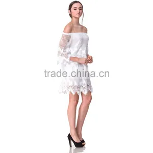 2017Guangzhou Domin Factory Latest Ladies Beautiful Fashion Dress thumbnail-2