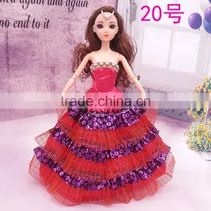 Wholesale 11 Inch Cheap Doll Clothing Barbie Doll Dress Baby Toy thumbnail-3