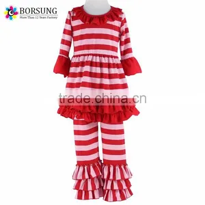 Giggle Moon Remake Outfits Kids Clothes Girls Clothes Tops & Striped Pants Girls Boutique Clothing Sets thumbnail-1