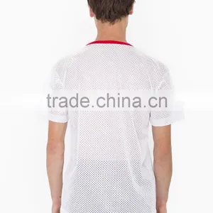 Moisture Wicking Poly Mesh Athiletic Tee Polyester Mesh Gym Sports Tshirt thumbnail-4