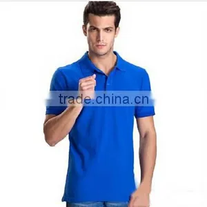 Pique Solid Mens Blank Polo Shirt Factory thumbnail-1