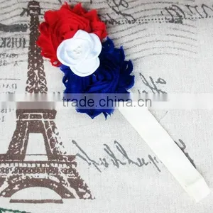 Boutique Girls 4th of July Headband Wholesale, Shabby Flower Headband Artificial thumbnail-2