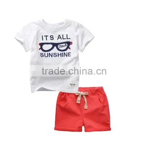 Wholesale Cool Fashion Sports Style Baby Boy Clothing Sets for Summer thumbnail-5