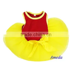 Red Yellow World Cup Football Flag Spain Dogs Pets Clothes Party Dress XS-L thumbnail-1