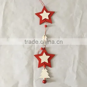Handmade DIY Christmas Decoration Red Star Hanging Crafts thumbnail-1