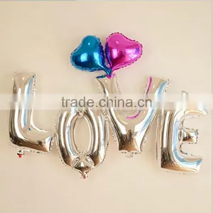 32 Inch Gold Silver Color Foil Letter Balloons for Party Decoration thumbnail-3
