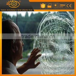 Professional Manufacturer 6mil Transparent Glass Window Safety Film for Bank School thumbnail-3