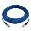 ST / UPC - ST Indoor Armoured Fiber Optic Patch Cord With Blue , LSZH Jacket thumbnail-1