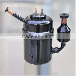 DC 24V Micro Hermetic Portable Rotary R134a Small Refrigeration Mini Compressor thumbnail-1