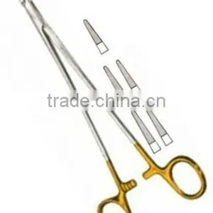 Gold Plated De-Bakey Needle Holder With Tungsten Carbide thumbnail-1