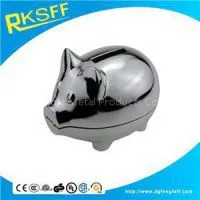 Zinc Alloy Pig Coin Bank thumbnail-1
