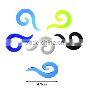 UV Snail Plug Tunnel Jewelry Body Piercing,Spiral Body Piercing Jewelry,Fake Ear Tunnel Rings Body Piercing Jewelry thumbnail-1