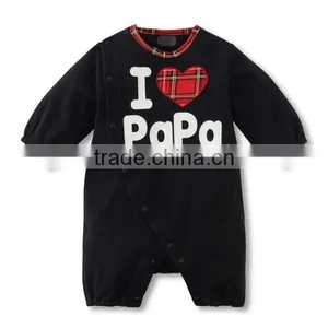 2016 Autumn Sweet Heart Long Sleeve Pure Cotton Baby Girl & Boy Romper thumbnail-2