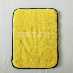 Hot Sale Gray + Yellow Super Absorption Car Cleaning Towel thumbnail-1