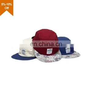 Floral 5 Panel Hat Sewing Pattern Two-Tone Fitted Hat 5 Panel Hat thumbnail-1