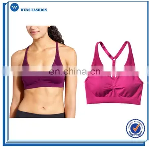 2017 New Fashion Hot Sales Women Top Wholesale Sports Polyester Bra thumbnail-1