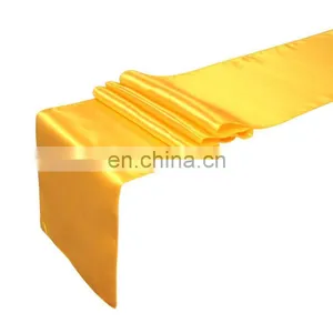 Simple Decoration Yellow Wedding Rustic Table Runner thumbnail-1