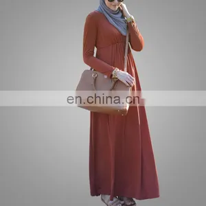 OEM China Supplier Abaya Latest Design Ethic Muslim Dress Muslim Long Sleeve Maxi Dress thumbnail-3