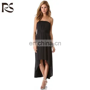 off Shoulder Low Back Casual Party Short Front Long Back Dress thumbnail-1