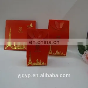 Newest Promotional Cheap Customized Chinese Red Paper Bags thumbnail-1