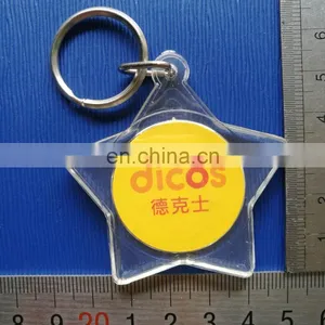 High Quality Photo Insert Custom Star Shape Keychain Acrylic thumbnail-1