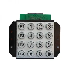 Vandal Proof and Waterproof Stainless Steel Metal Keypad thumbnail-2